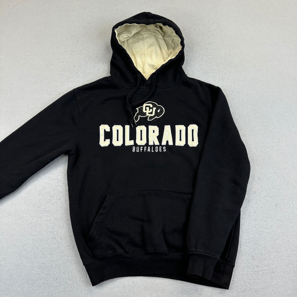 Stadium Athletics Colorado Buffaloes Hoodie Mens Small Black CU Buffs Sweatshirt